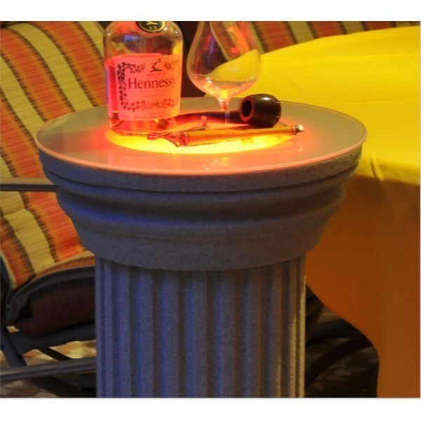 Dekosäule Rosarno 266 beschichtet mit LED rot