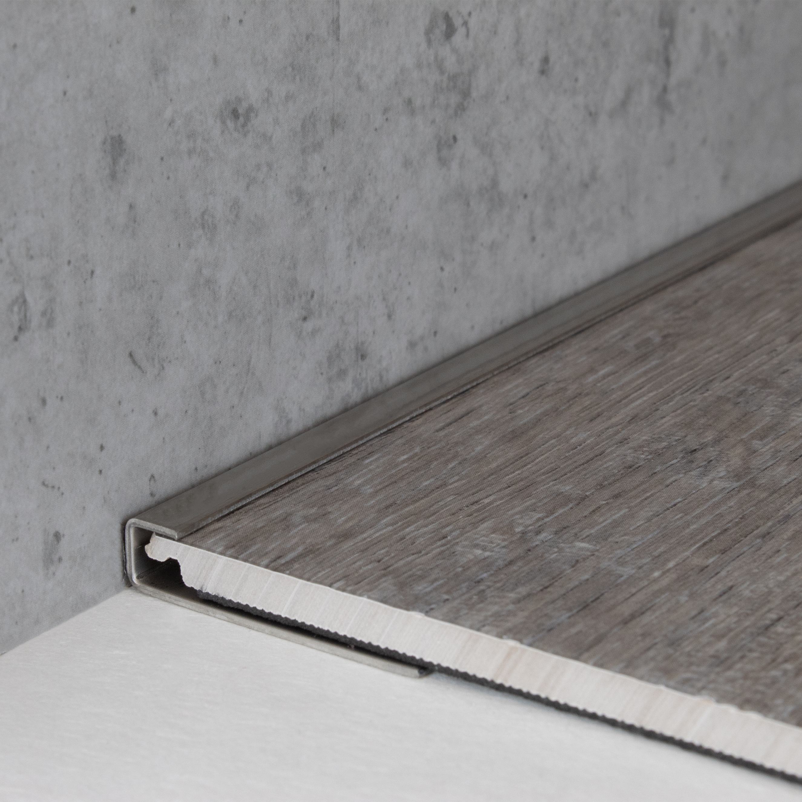 PROVISTON Einfass- & Abschlussprofile Craigmont Höhe 6 - 23 mm B 34 mm L 2500 mm Edelstahl