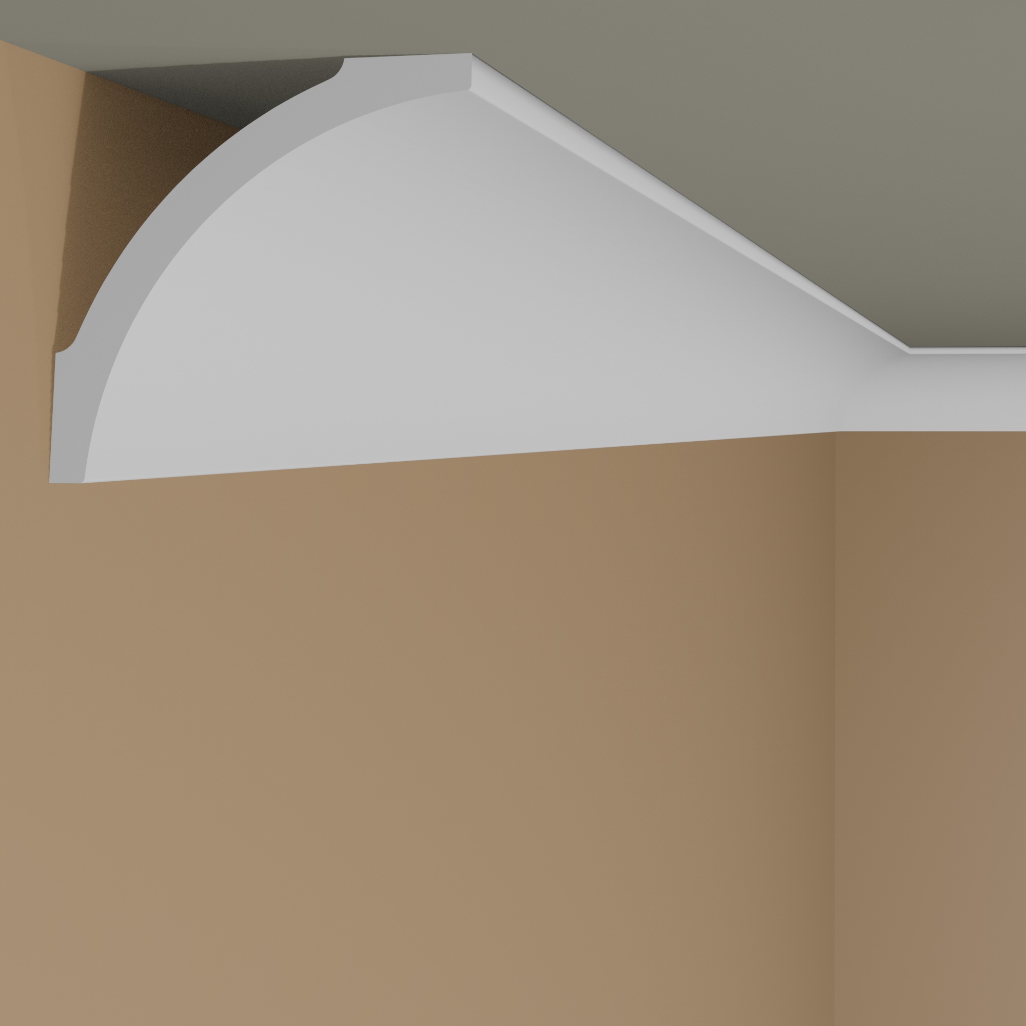 NMC Deckenleiste B8 NOMASTYL Polystyrol 82 x 82 x 2000 mm Weiß Stuckleiste Wandleiste