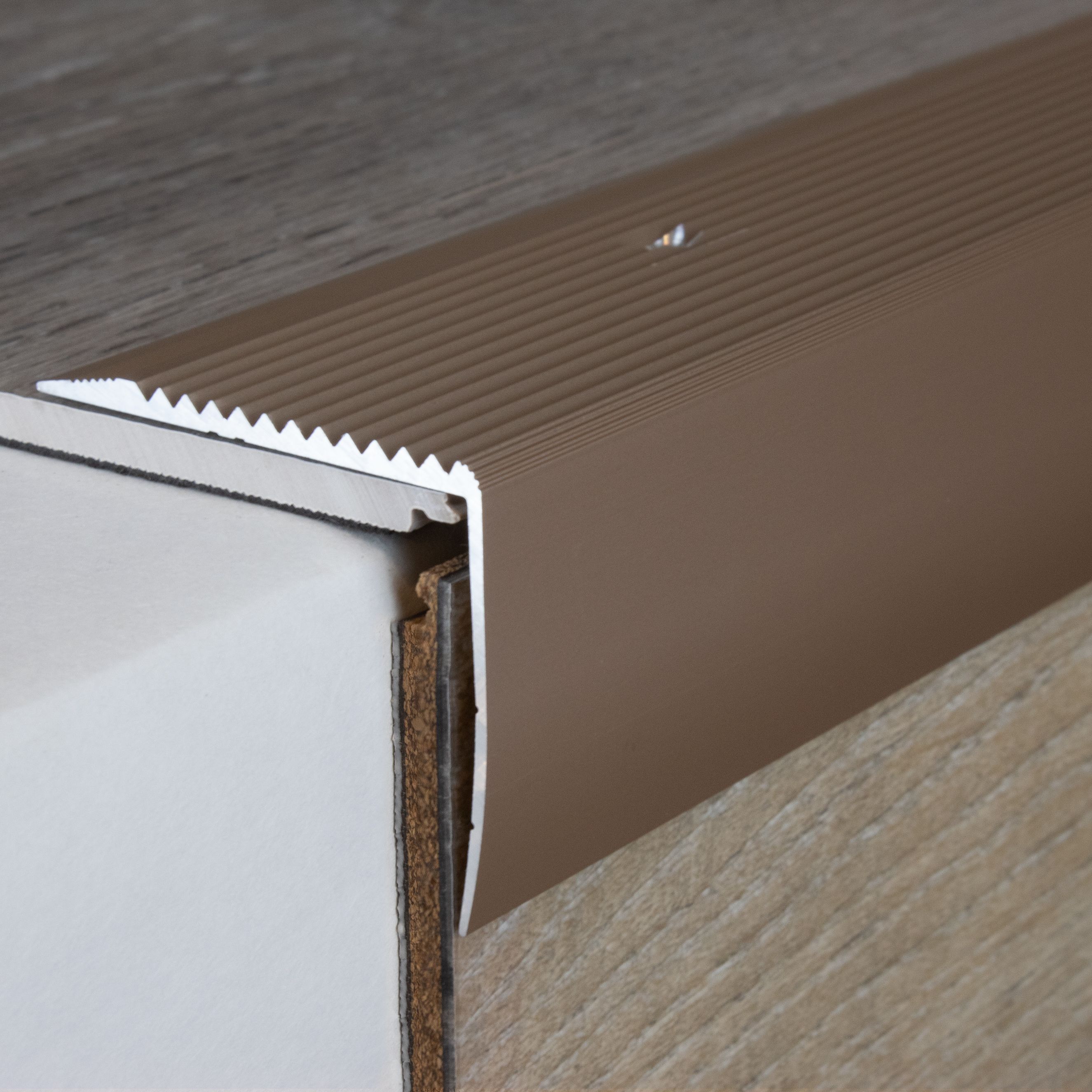 PROVISTON Treppenkanten- & Winkelprofile Vena Höhe 42 mm Breite 50 mm Aluminium eloxiert