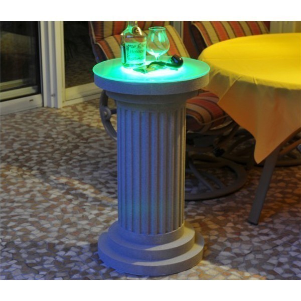 Dekosäule San Luca 266 beschichtet mit LED grün