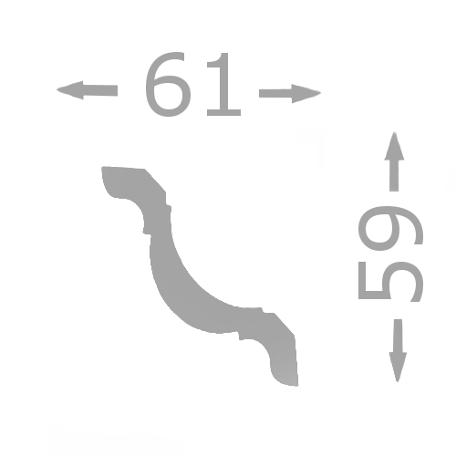 Stuckleiste "Oslo 22" - 2