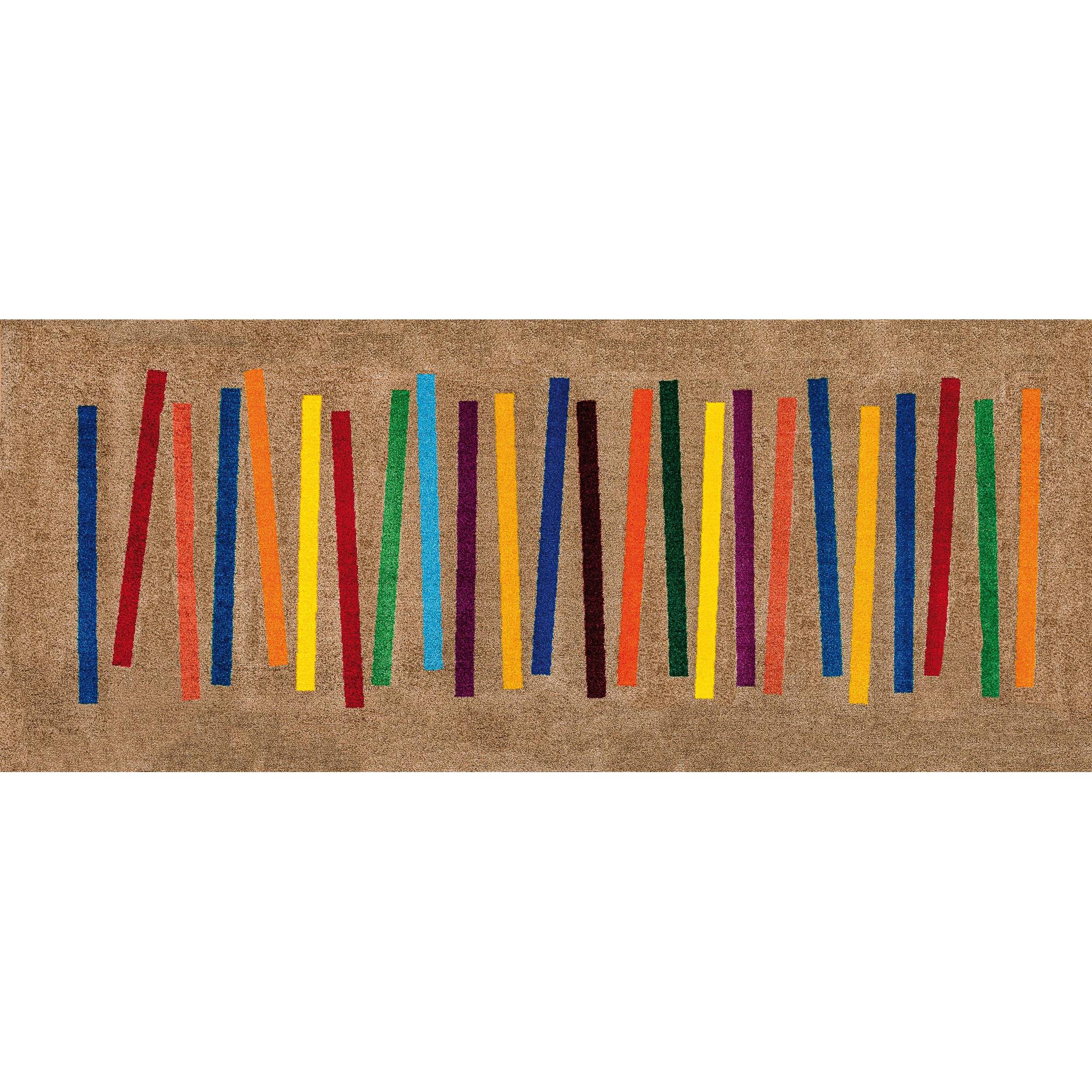 Fussmatte Mixed Stripes 200 x 80 cm Schmutzfangmatte waschbar wash+dry Decor