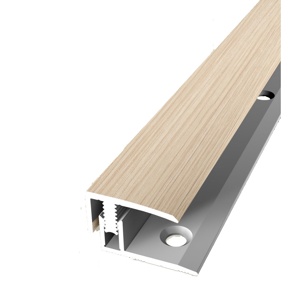 PROVISTON Einfass- & Abschlussprofile Breite 21 mm Einfasshöhe 7 - 12 mm Alu eloxiert