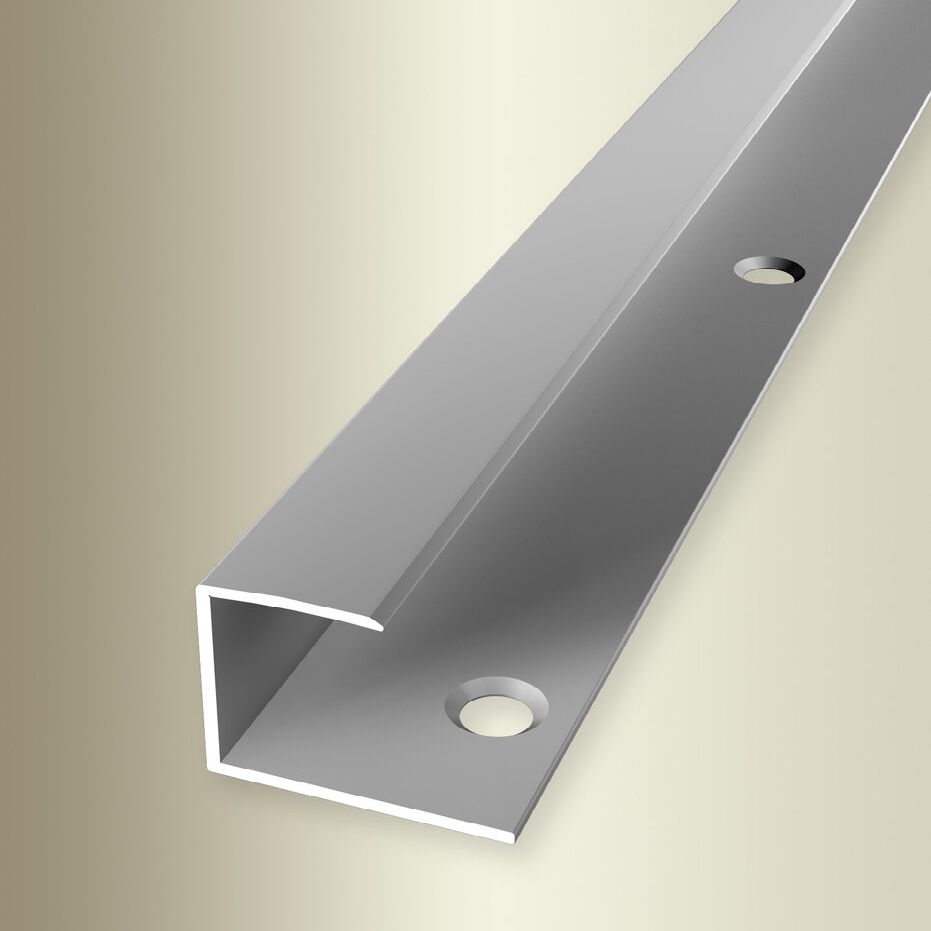 Küberit Einfass- & Abschlussprofile B 23 mm L 2700 mm Einfasshöhe 6 - 15.5 mm Alu elox