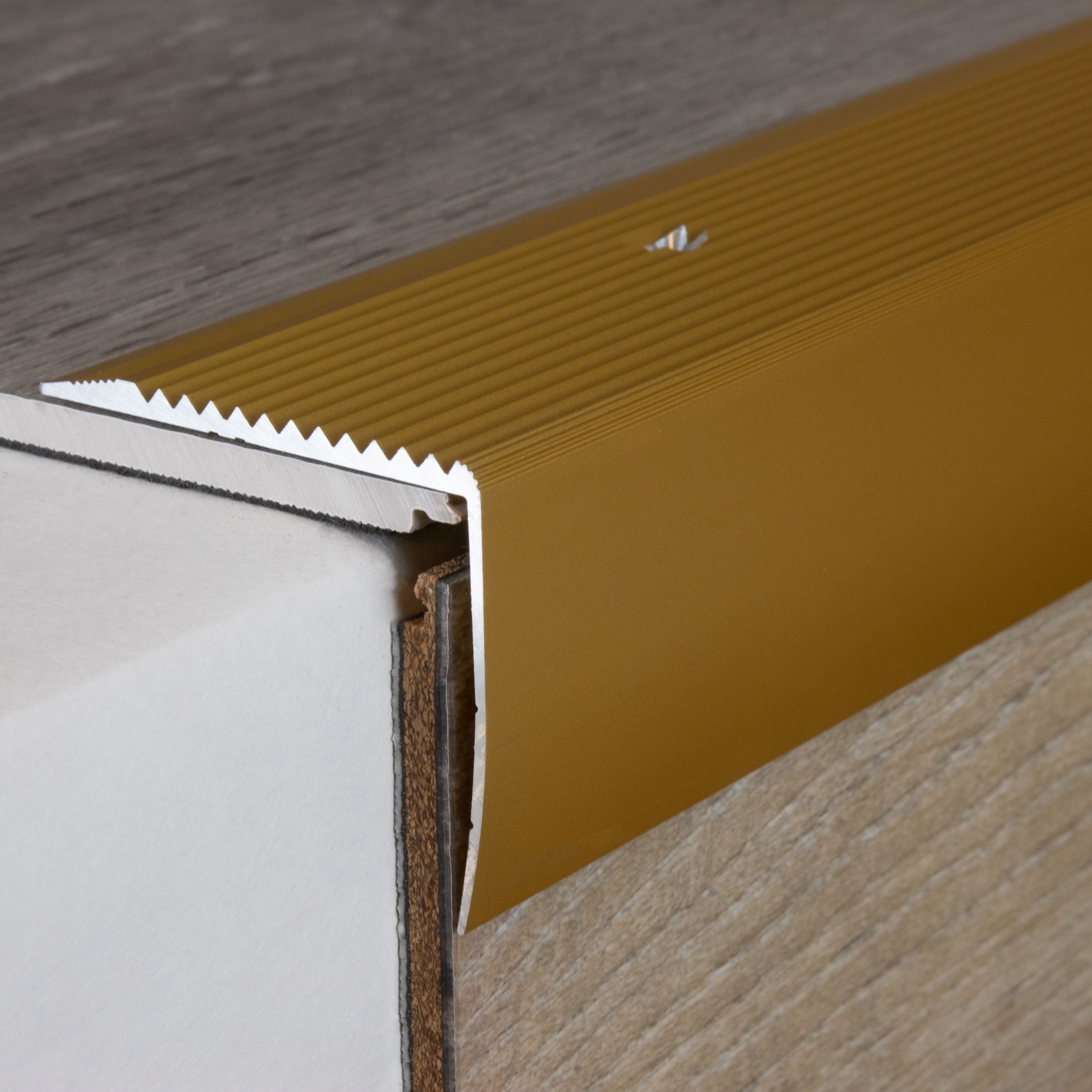 PROVISTON Treppenkanten- & Winkelprofile Vena Höhe 42 mm Breite 50 mm Aluminium eloxiert