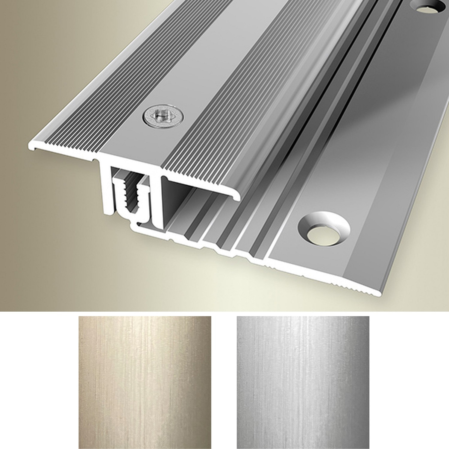 PROVISTON Übergangsprofil Breite 34 mm Einfasshöhe 6.5 - 16 mm Übergangsschiene