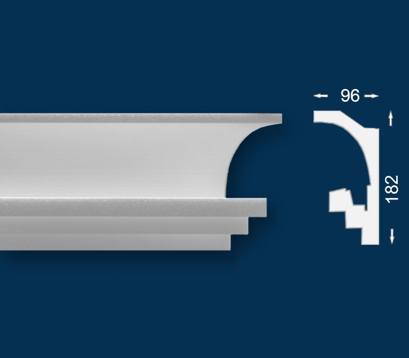 Lichtleiste "Wiesemann LL8" - Stuckleiste für indirekte Beleuchtung 2