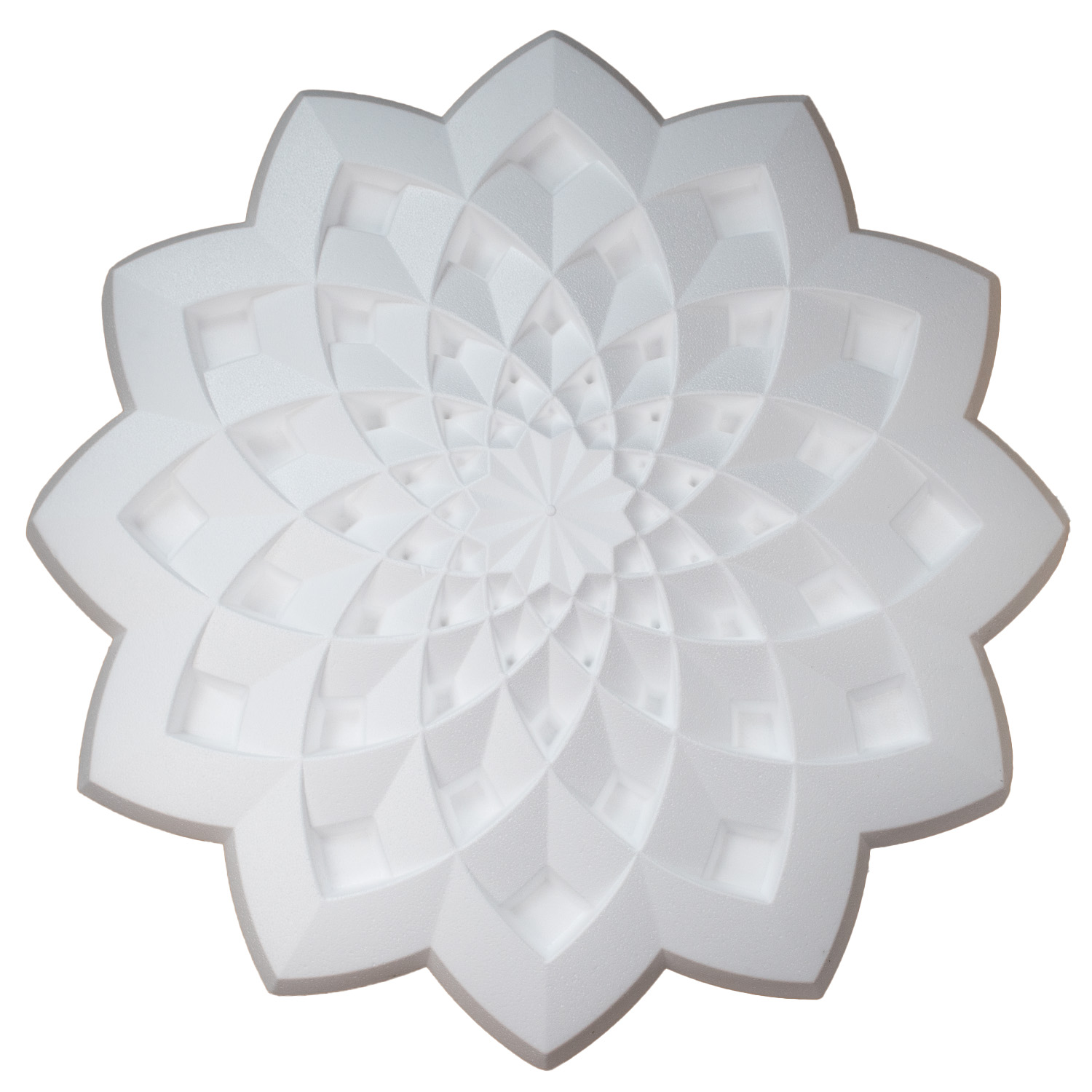 Marbet | Stuckrosette "R33" | Ø 63,1 cm Deckenrosette | Styropor | weiß