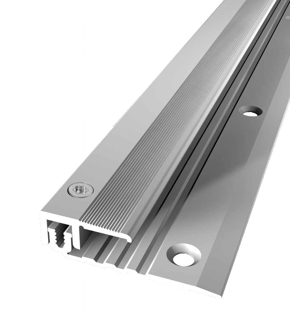 Einfassprofil 11 x 40 mm Aluminium Abschlussprofil Geriffelt versch. Längen Küberit
