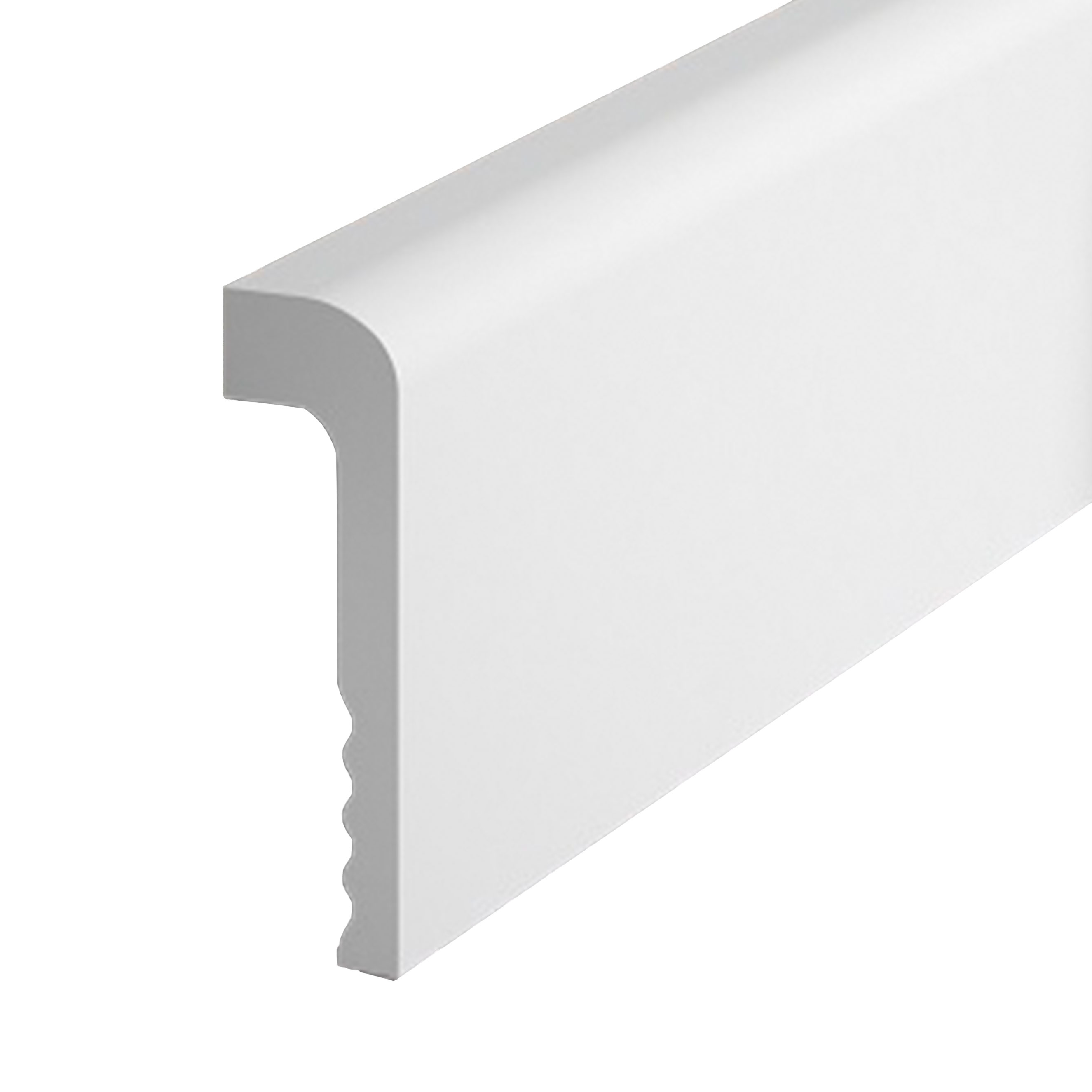 PROVISTON | Sockelleiste "NE005" | 22 x 110 x 2000 mm | Weiß | Fußleiste | Abdeckleiste | Hochwertig