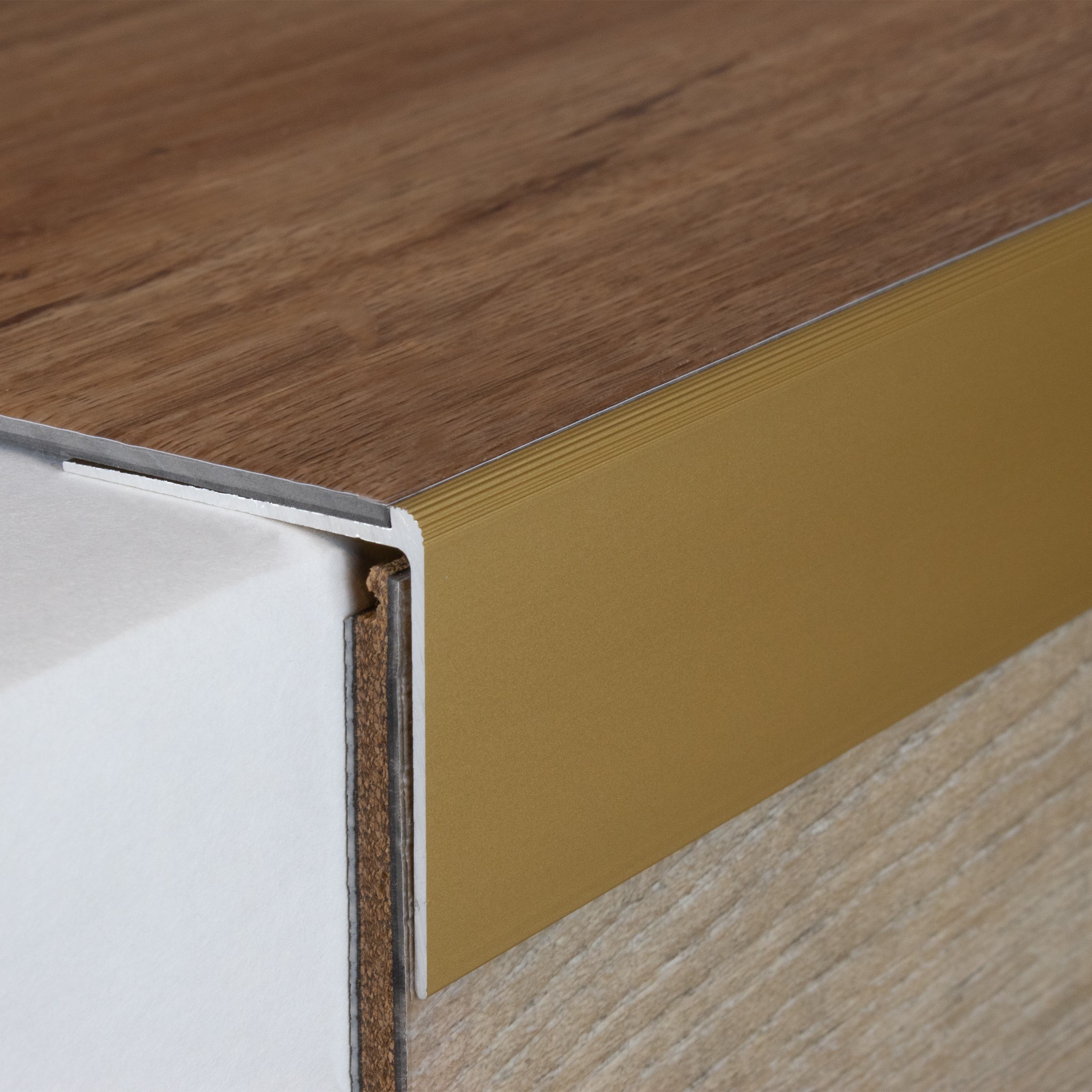 PROVISTON Treppenkanten- & Winkelprofil Aulla Höhe 10 - 40 mm Einfasshöhe 2 - 7 mm Aluminium