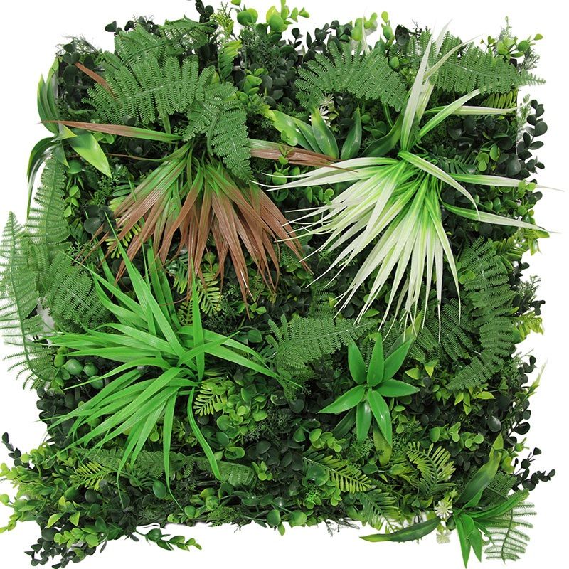 JANGAL Modular Wall Akustik Wandpaneel 520 x 520 x 50 mm Exotic Mixed Flora Pflanzenwand