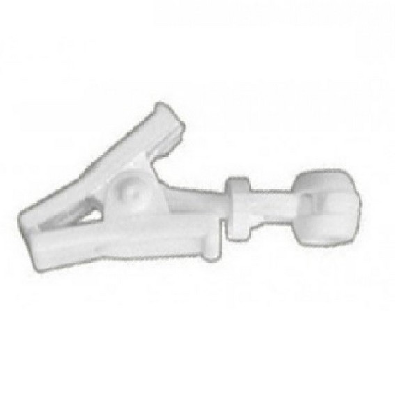 Klammer mit Rollring für Gardinenschiene / Vorhangschiene