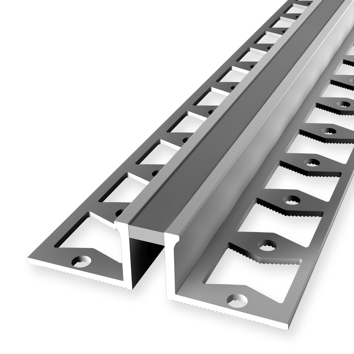 Dehnungsfugenprofil 14 x 51 mm Einfasshöhe 12.5 mm Fliesenprofil Geschlossen Gestanzt Küberit