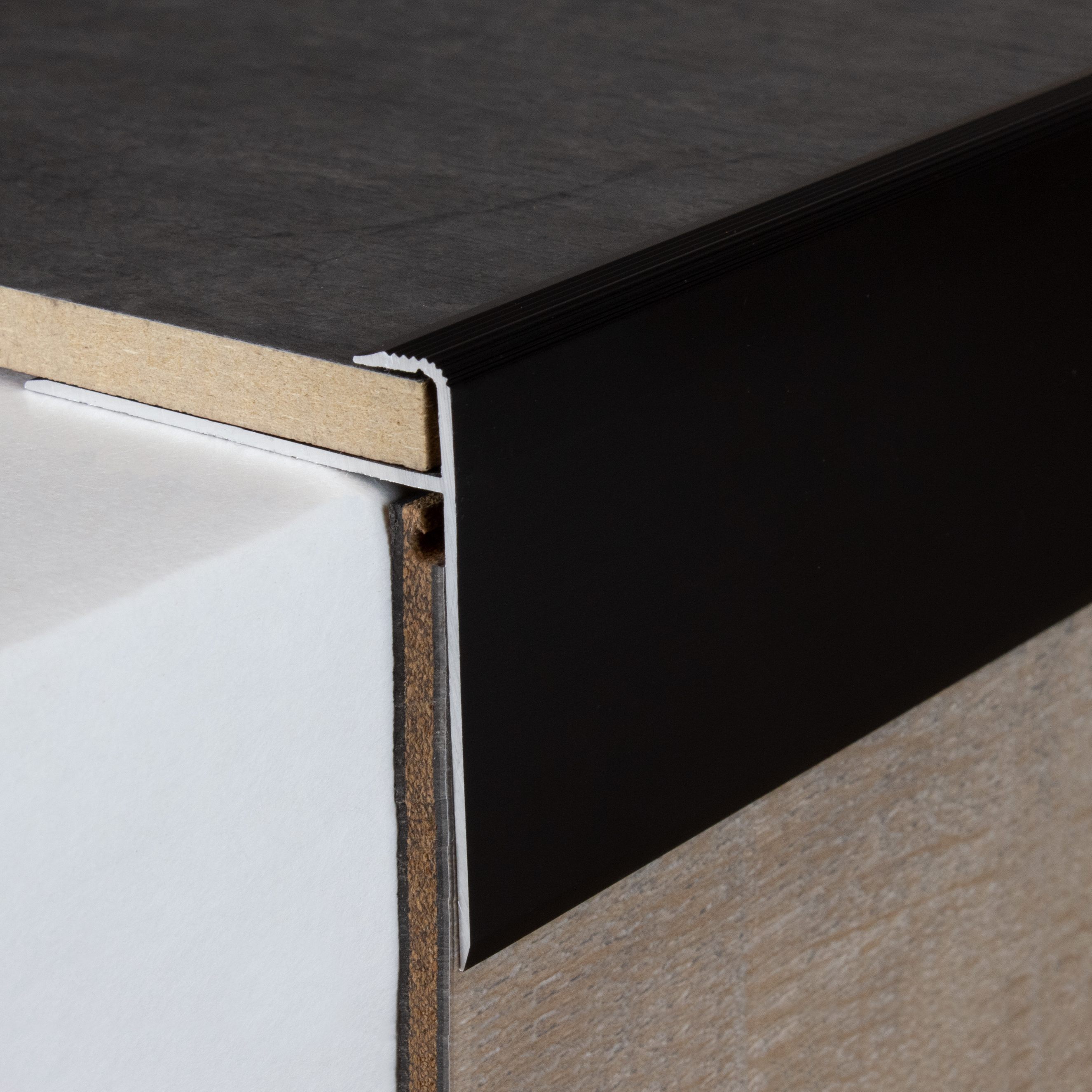 Abschlussprofil Einfasshöhe 8.5 mm Breite 50 mm Einfassbreite 10 mm Einfassprofil Alu PROVISTON