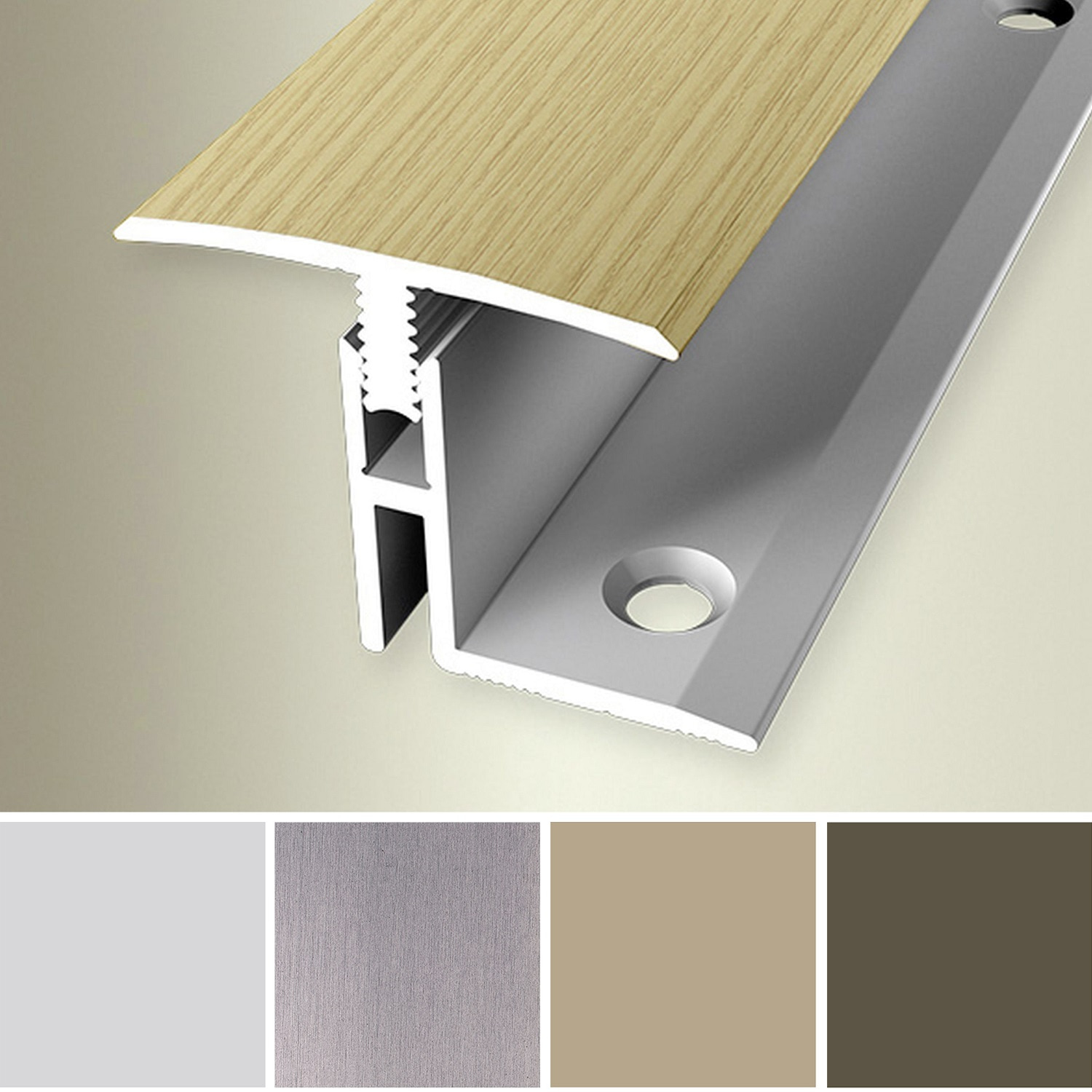 PROVISTON Übergangsprofil Breite 31.5 mm Einfasshöhe 17 - 22 mm Übergangsschiene