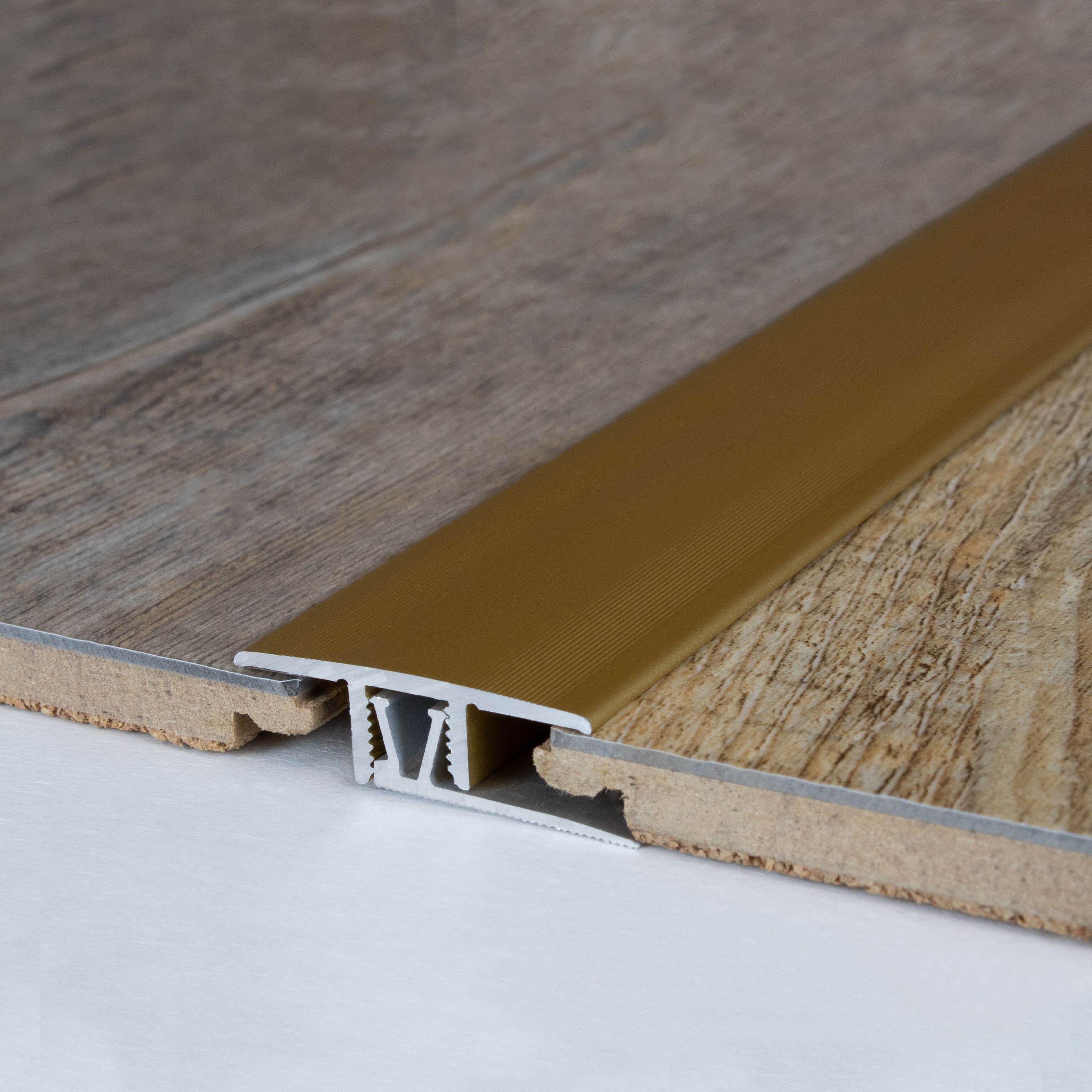 PROVISTON Übergangsprofil Welland Einfasshöhe 7 - 10 mm Übergangsschiene Aluminium eloxiert