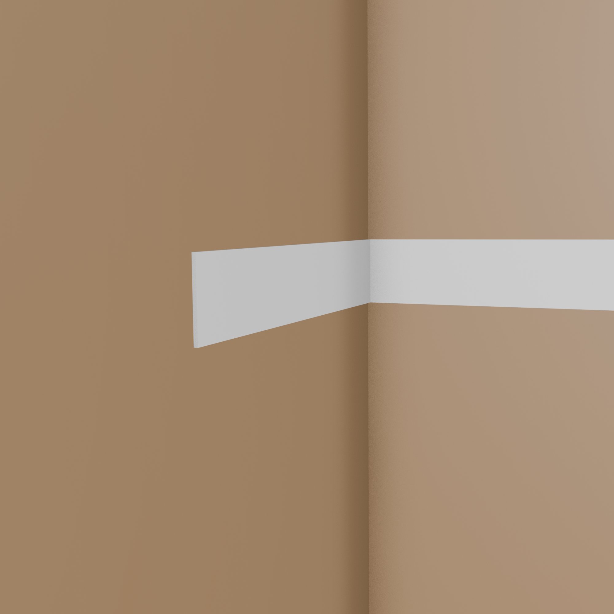 Zierleiste FL9 8 x 100 x 2000 mm Wandleiste Polystyrol Weiß NMC WALLSTYL