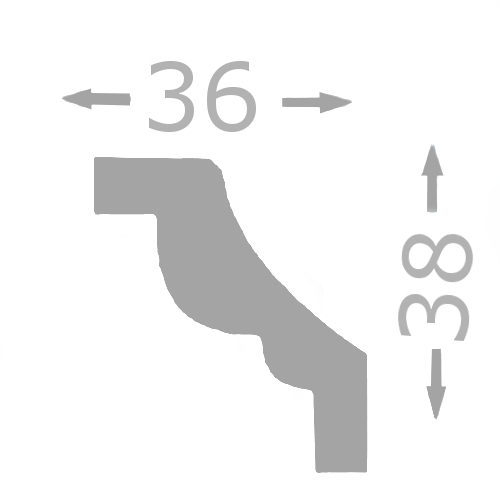 Stuckleiste "Roma 27" - 2