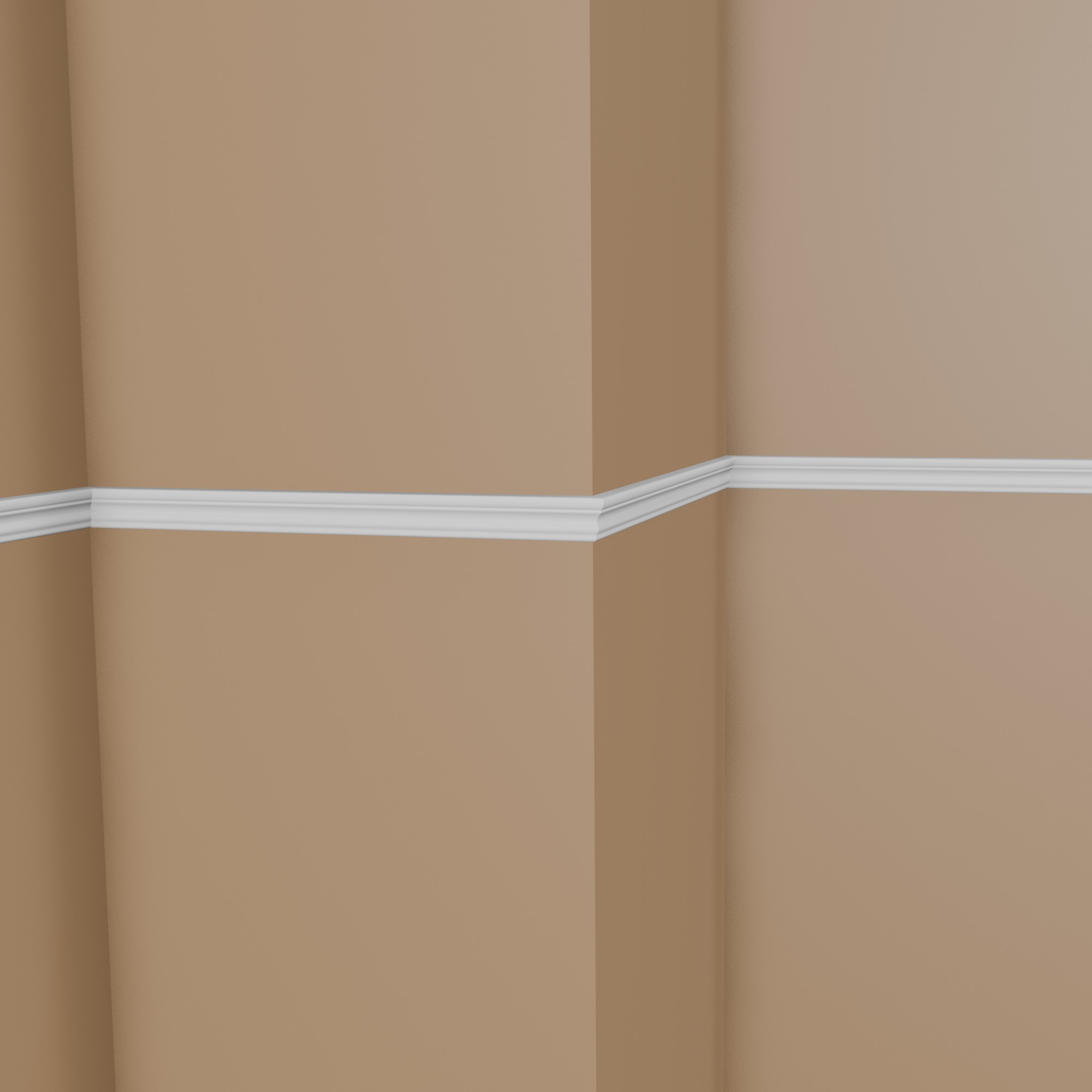 Mardom Wandleiste MD314 Polyforce 17 x 52 x 2000 mm Weiß Zierleiste Modern