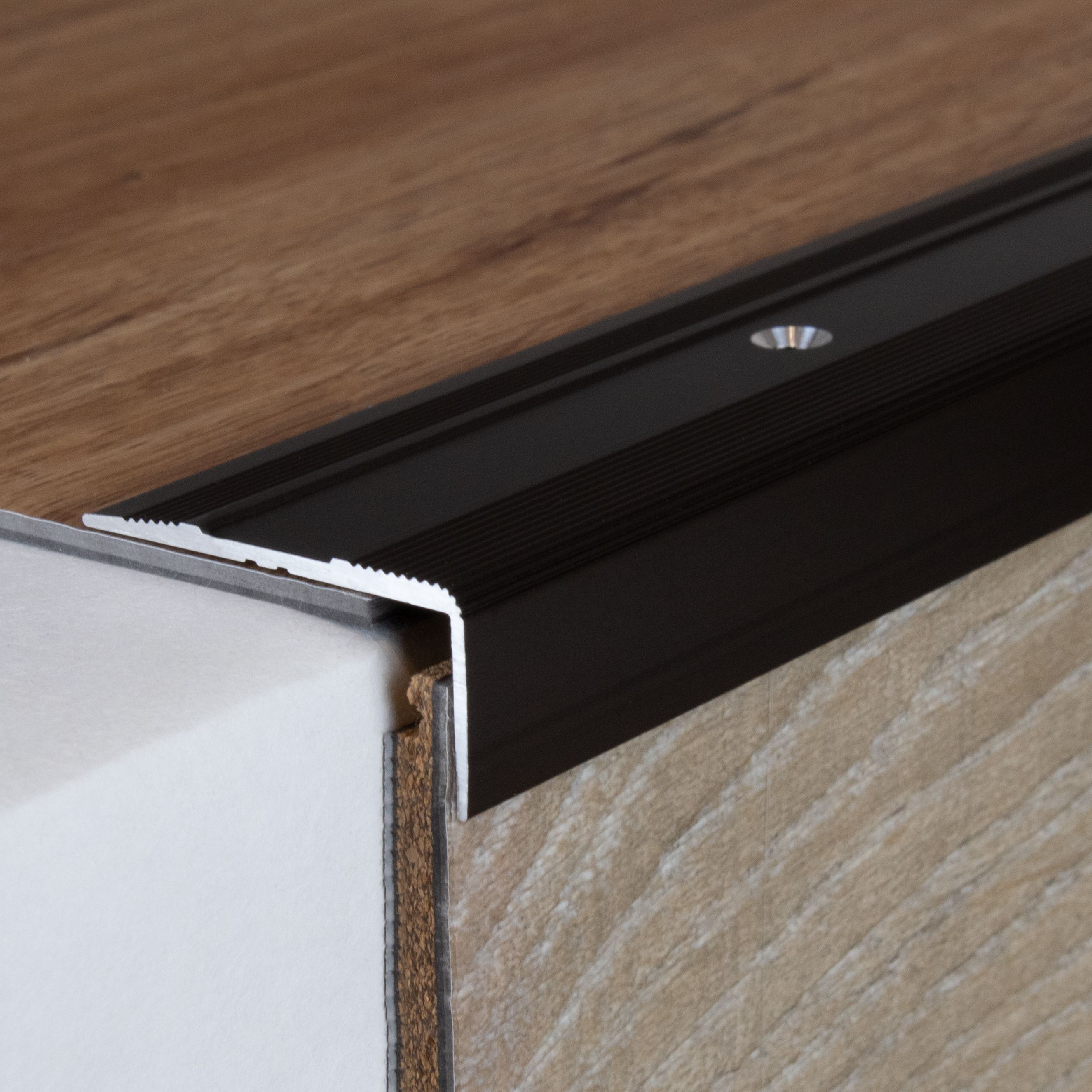 PROVISTON Treppenkanten- & Winkelprofile Milena H 15 mm B 36 mm L 1000 mm Aluminium