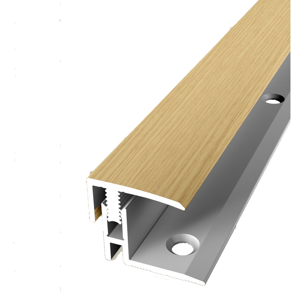 PROVISTON Einfass- & Abschlussprofile Breite 21 mm Einfasshöhe 12 - 17 mm Alu eloxiert