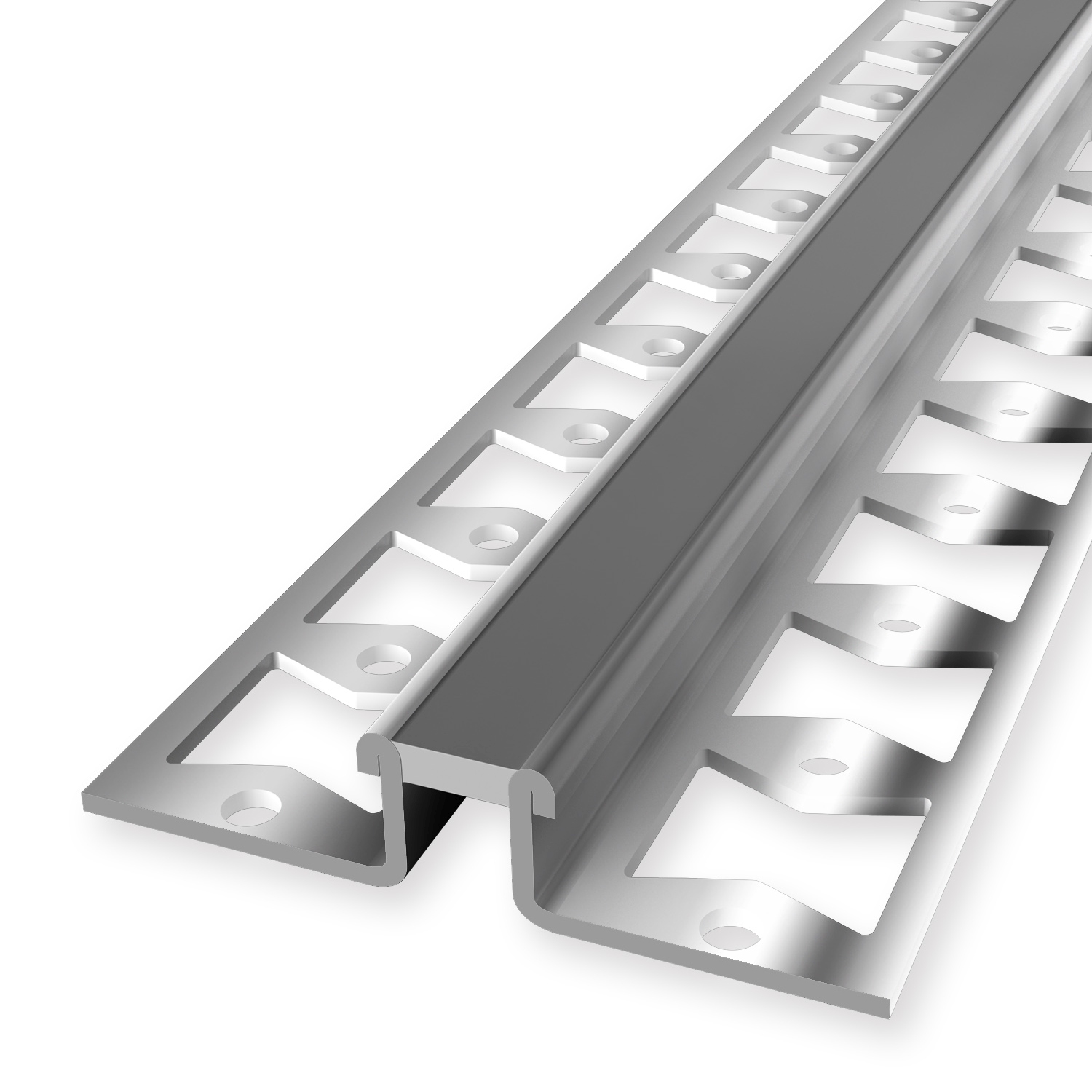Dehnungsfugenprofil 11.8 x 51 mm Einfasshöhe 10.3 mm Fliesenprofil Geschlossen Gestanzt Küberit