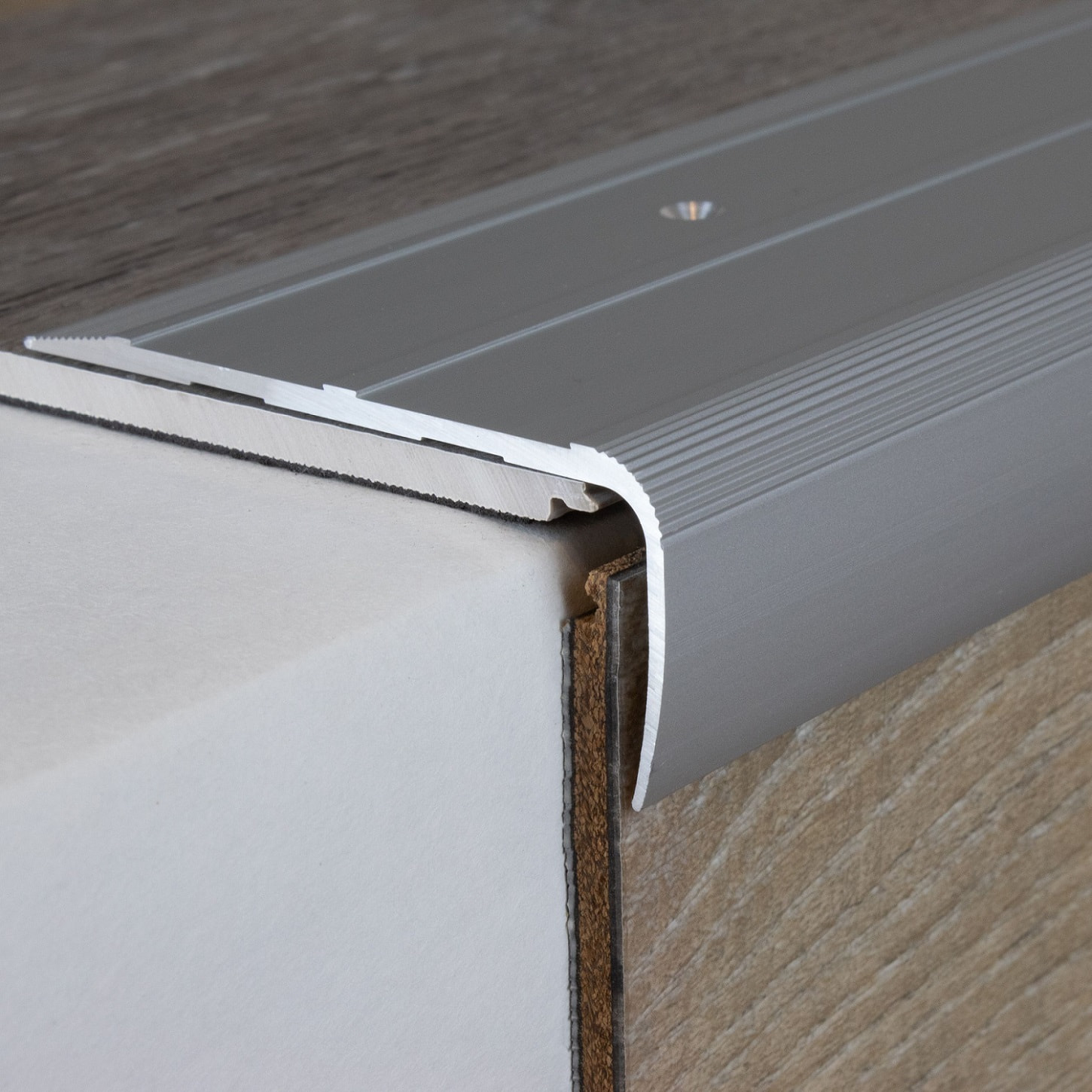 Auer Treppenkanten- & Winkelprofile Belpasso Höhe 28.5 mm Breite 75 mm Aluminium eloxiert