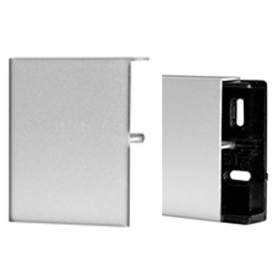 Klick Fußleisten / Sockelleisten TYP 6 x 15 (Aluminium silber eloxiert)