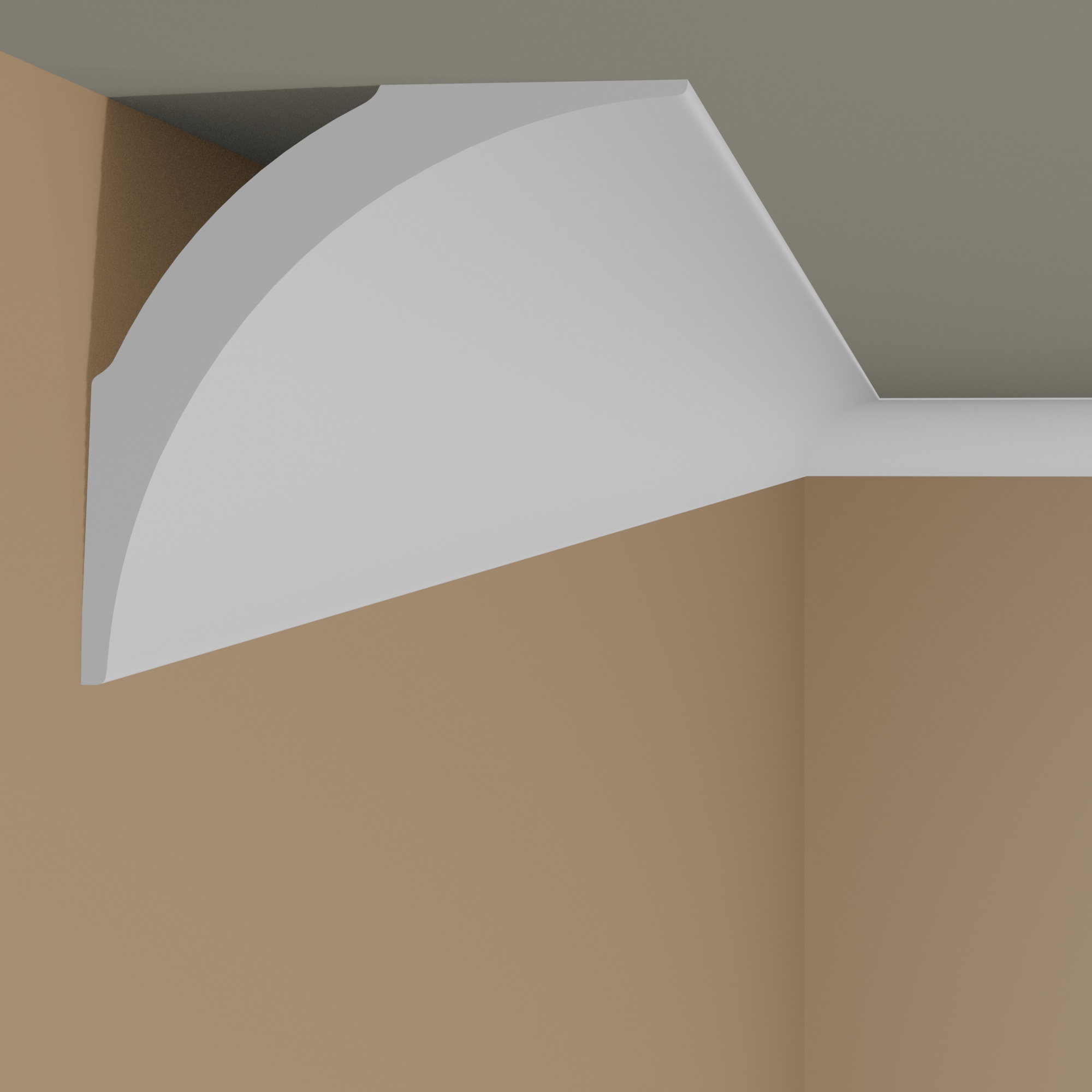 NMC Stuckleiste NE4 NOMASTYL Polystyrol 100 x 100 x 2000 mm Weiß Deckenleiste