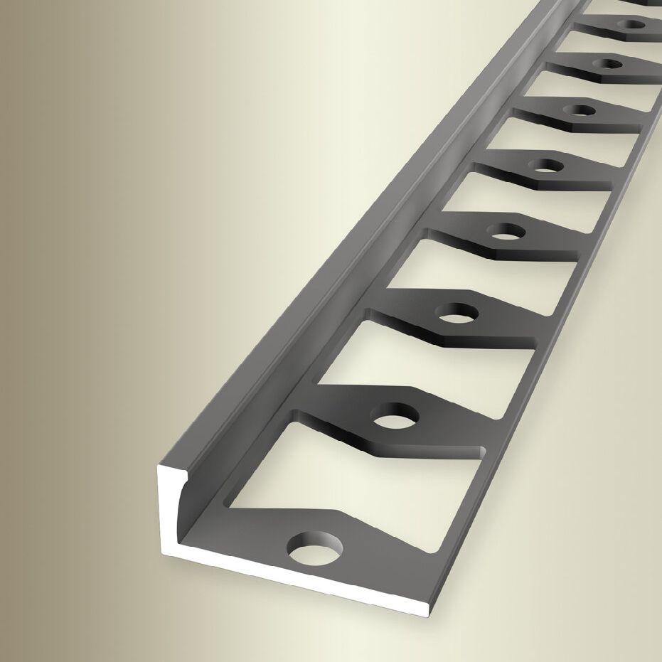 Küberit Einfass- & Abschlussprofile Höhe 7.5 mm Breite 22.5 mm L 2500 mm Einfasshöhe 6 mm