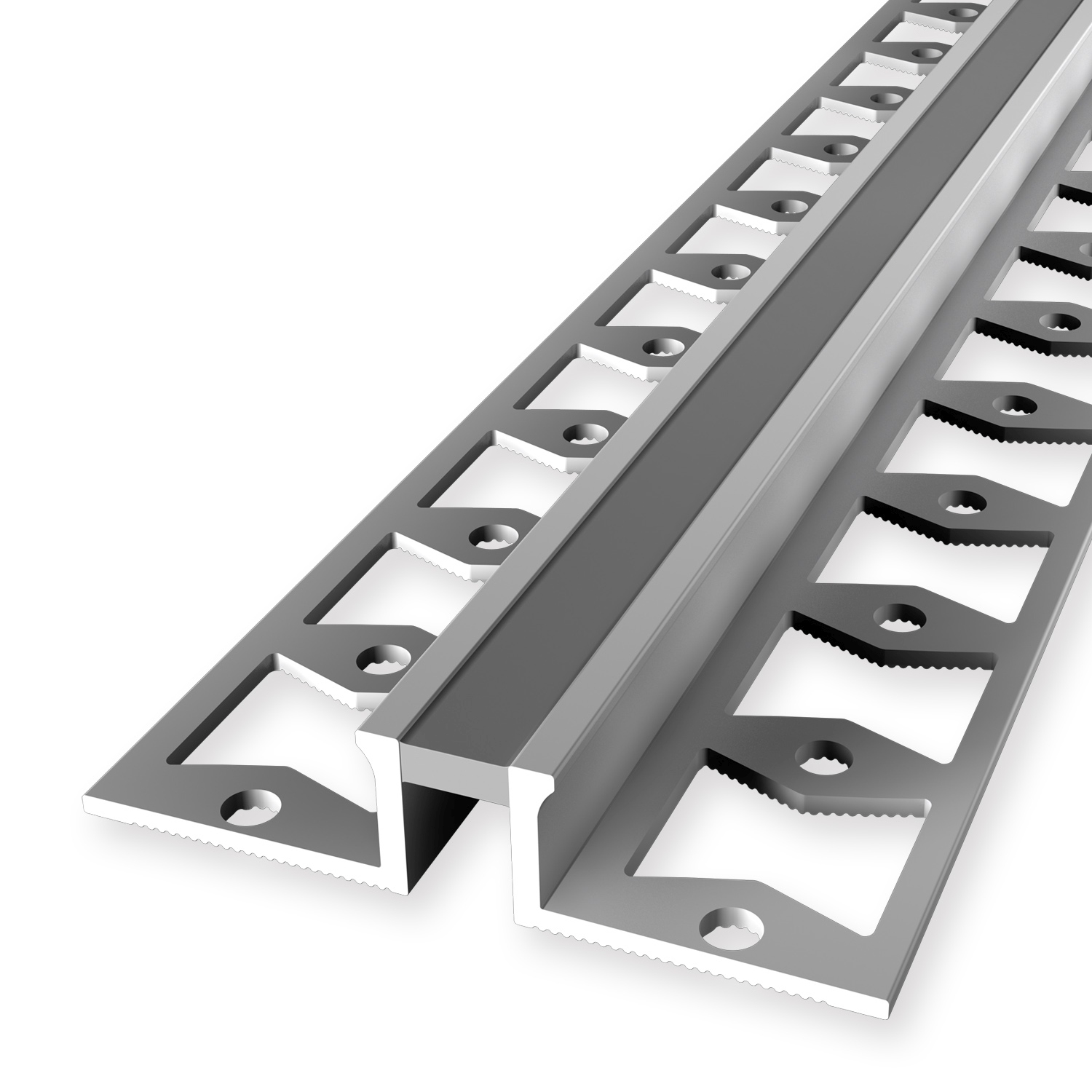 Dehnungsfugenprofil 11.8 x 51 mm Einfasshöhe 10.3 mm Fliesenprofil Geschlossen Gestanzt Küberit