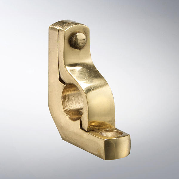 Auer Klappösen für Läuferstangen 10 mm Offen Messing poliert oder vernickelt