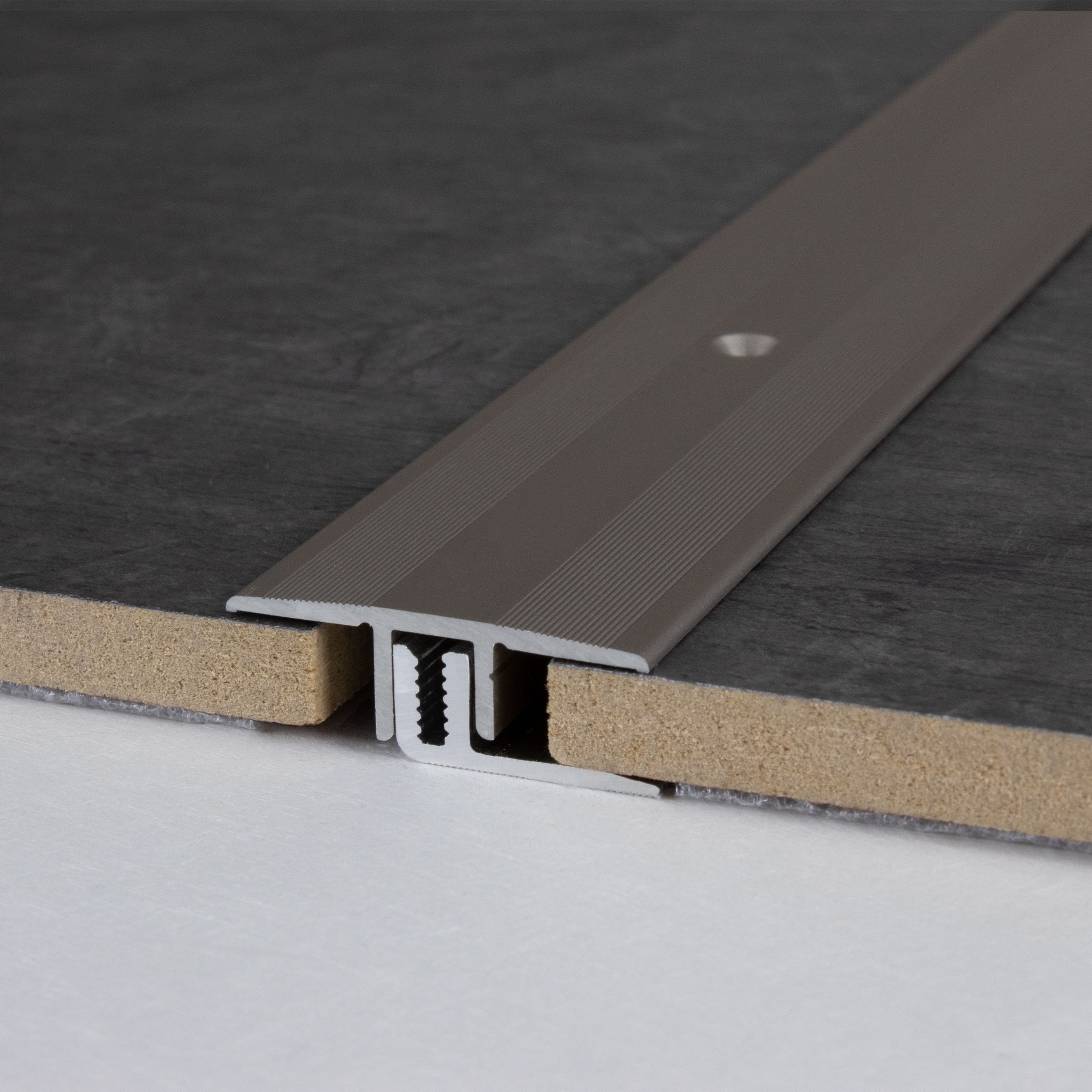 PROVISTON Übergangsprofil Calgary B 33 mm Einfasshöhe 7 - 15 mm Übergangsschiene Alu elox