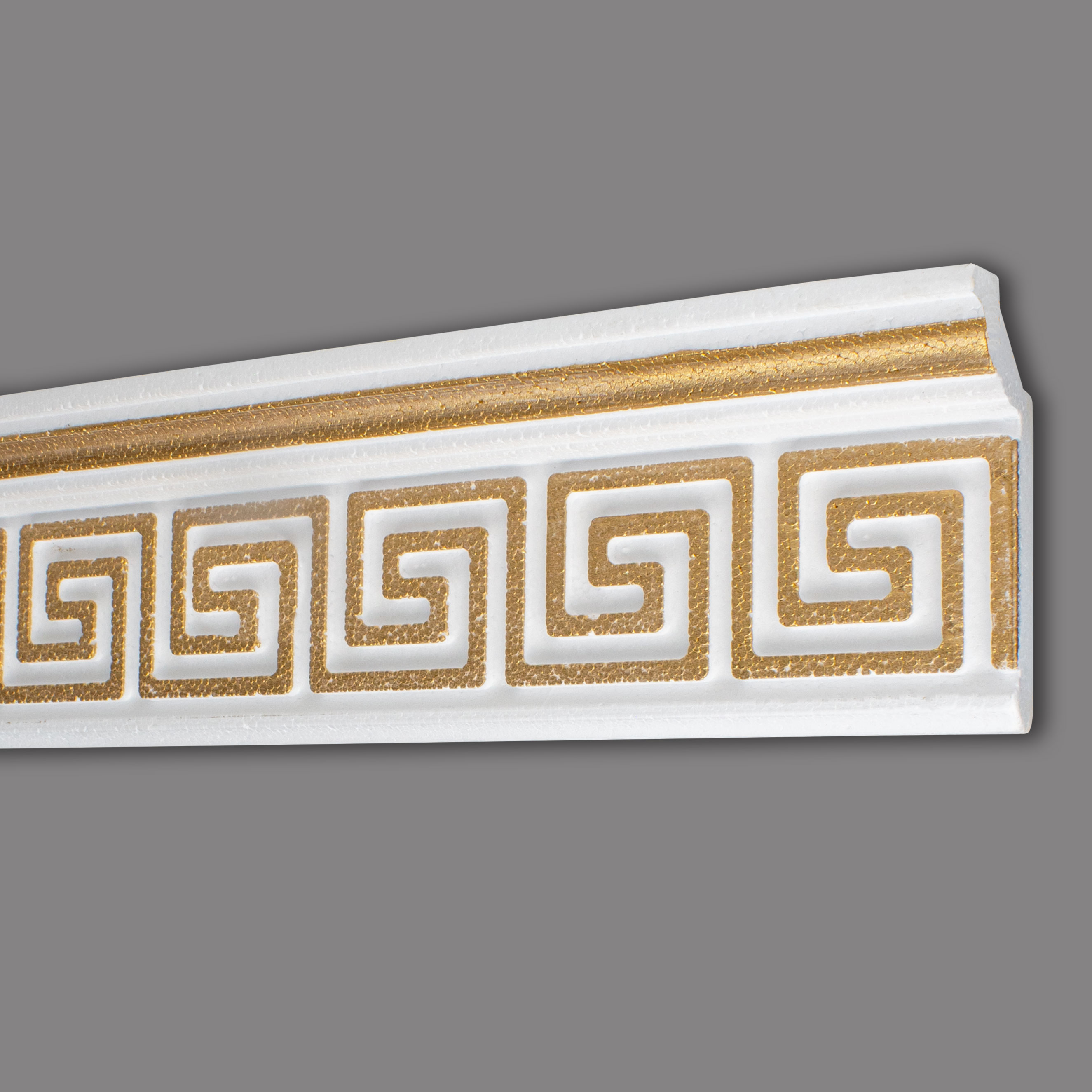 Marbet Stuckleiste "B-21" GOLD Styropor Deckenleiste 28 x 73 x 2000 mm Polystyrol Leiste