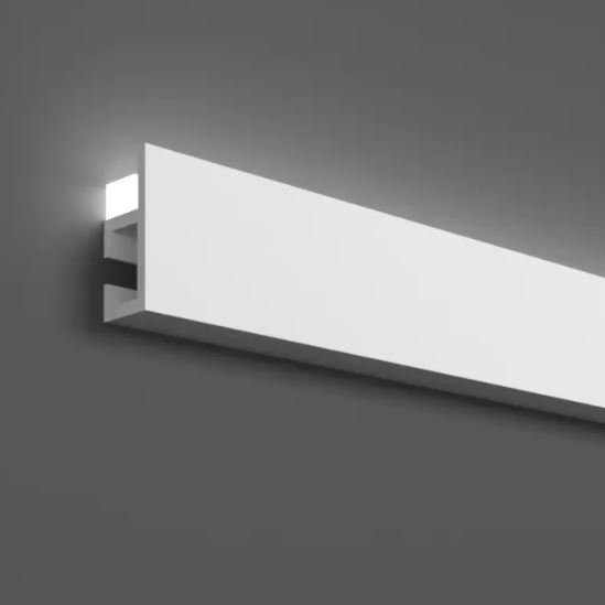 Elite Decor Innenwinkel Stuckleiste Grand Decor 48 mm x 22 mm Polymer KH903 Zierleiste