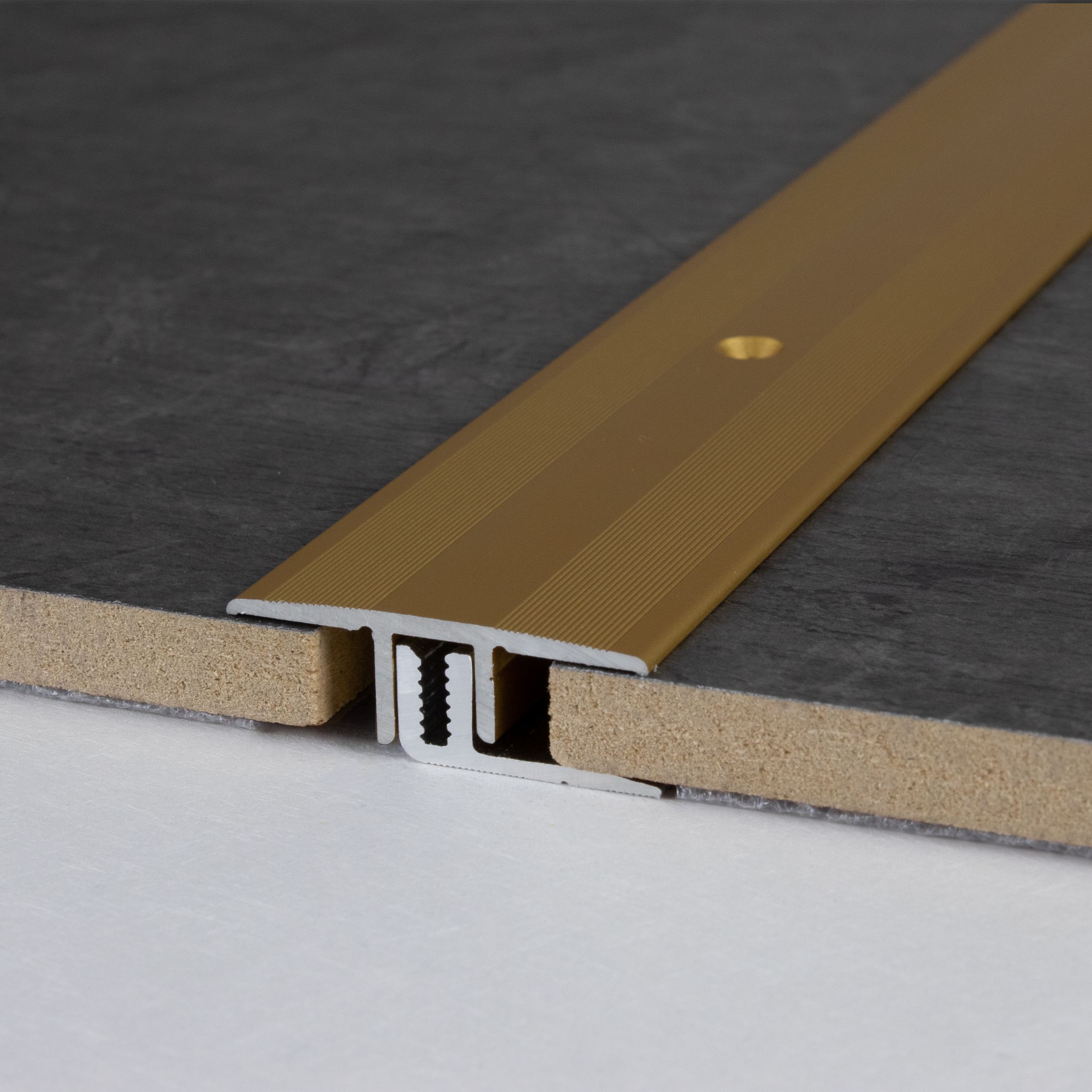 PROVISTON Übergangsprofil Calgary B 33 mm Einfasshöhe 7 - 15 mm Übergangsschiene Alu elox