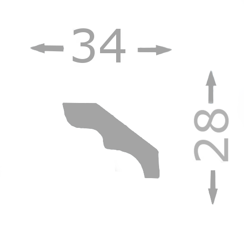 Stuckleiste "Membrilla 4" - 2