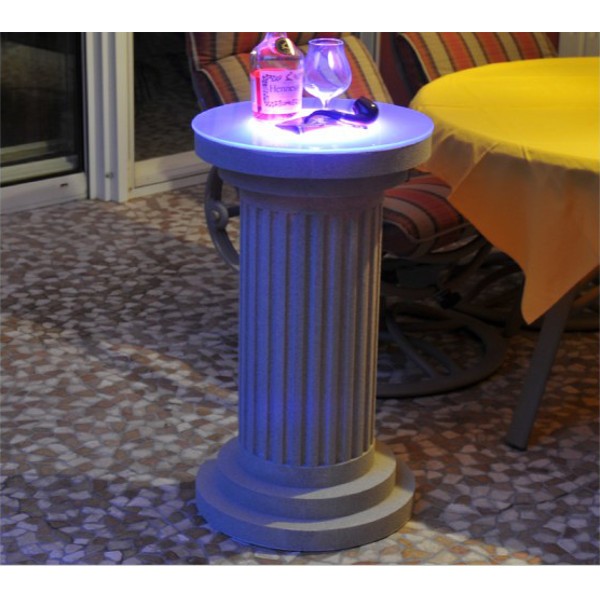 Dekosäule San Luca 266 beschichtet mit LED blau