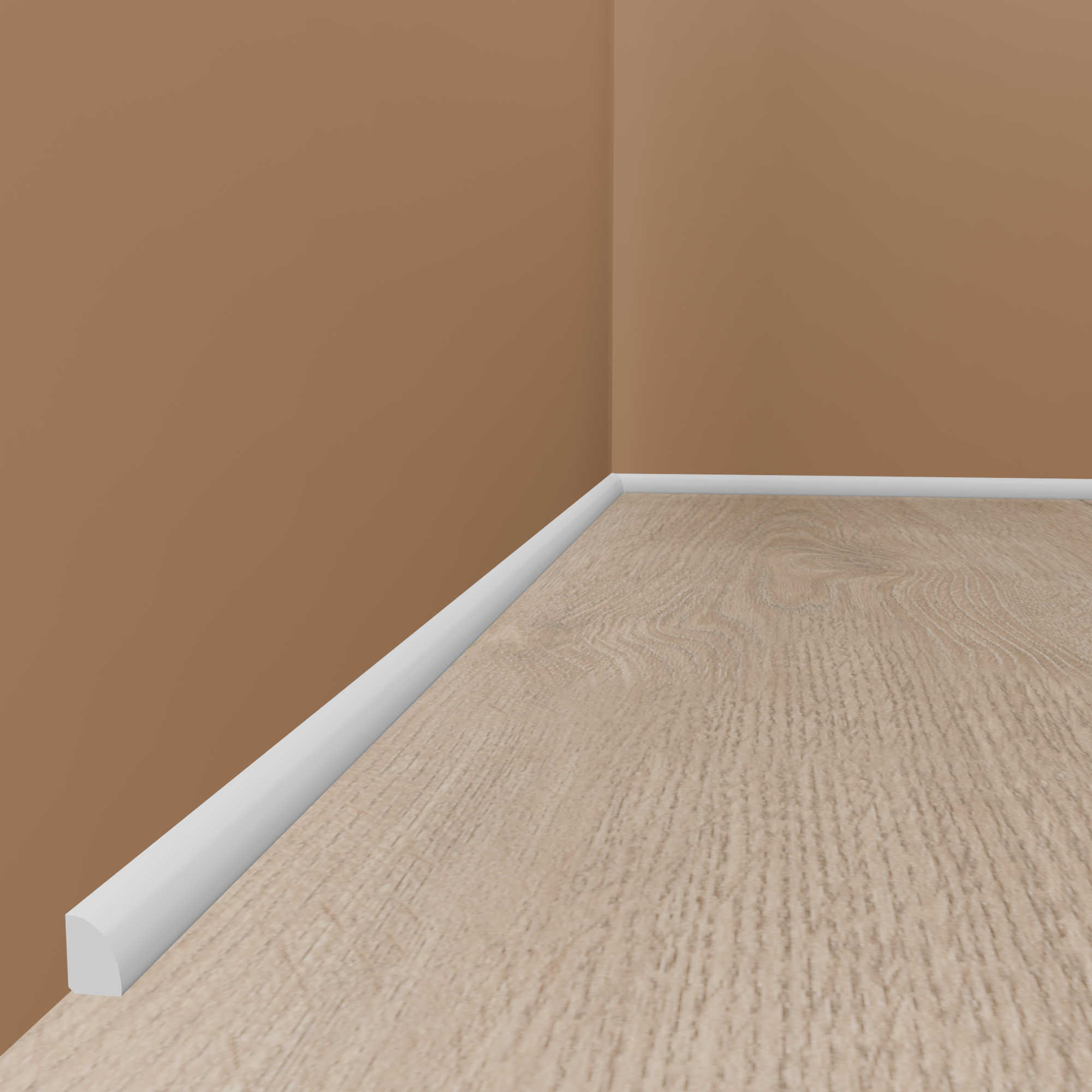 Sockelleiste FL6 12 x 19 x 2000 mm Fußleiste Polystyrol Weiß NMC WALLSTYL