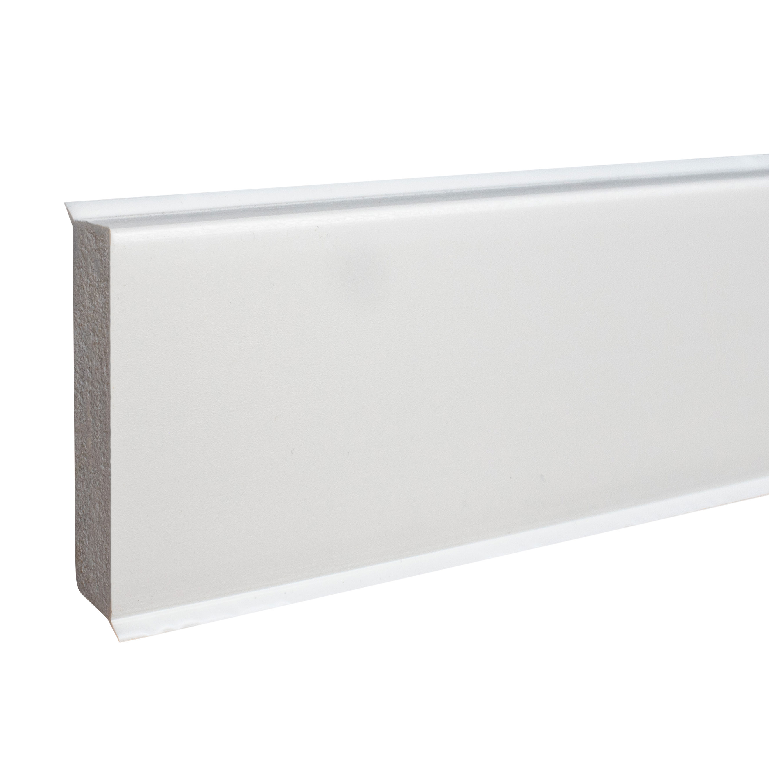 PVC | Sockelleiste | Hartschaum | Fußleiste | Monopoli | 12 x 60 x 2500 mm | glatt | versch. Farben