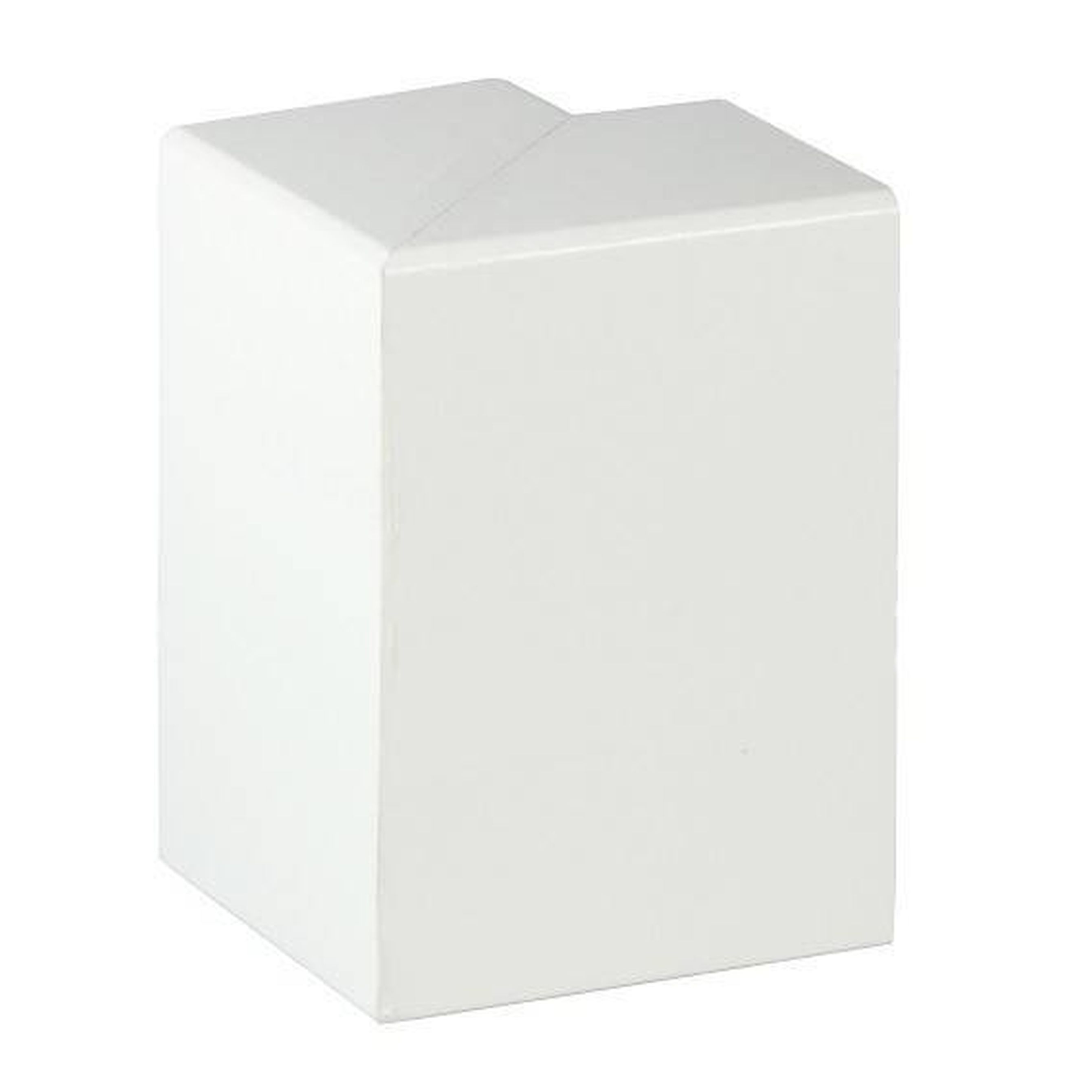 Außenecke für Heizrohrabdeckleiste | Höhe 91 mm MDF weiß foliert | Inhalt 2 Stück/Pkg.