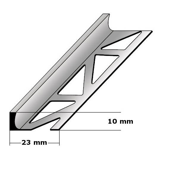 Auer Dehnungsfugen- & Fliesenprofile Beldert 23 x 2500 mm Höhe 2 - 30 mm Edelstahl