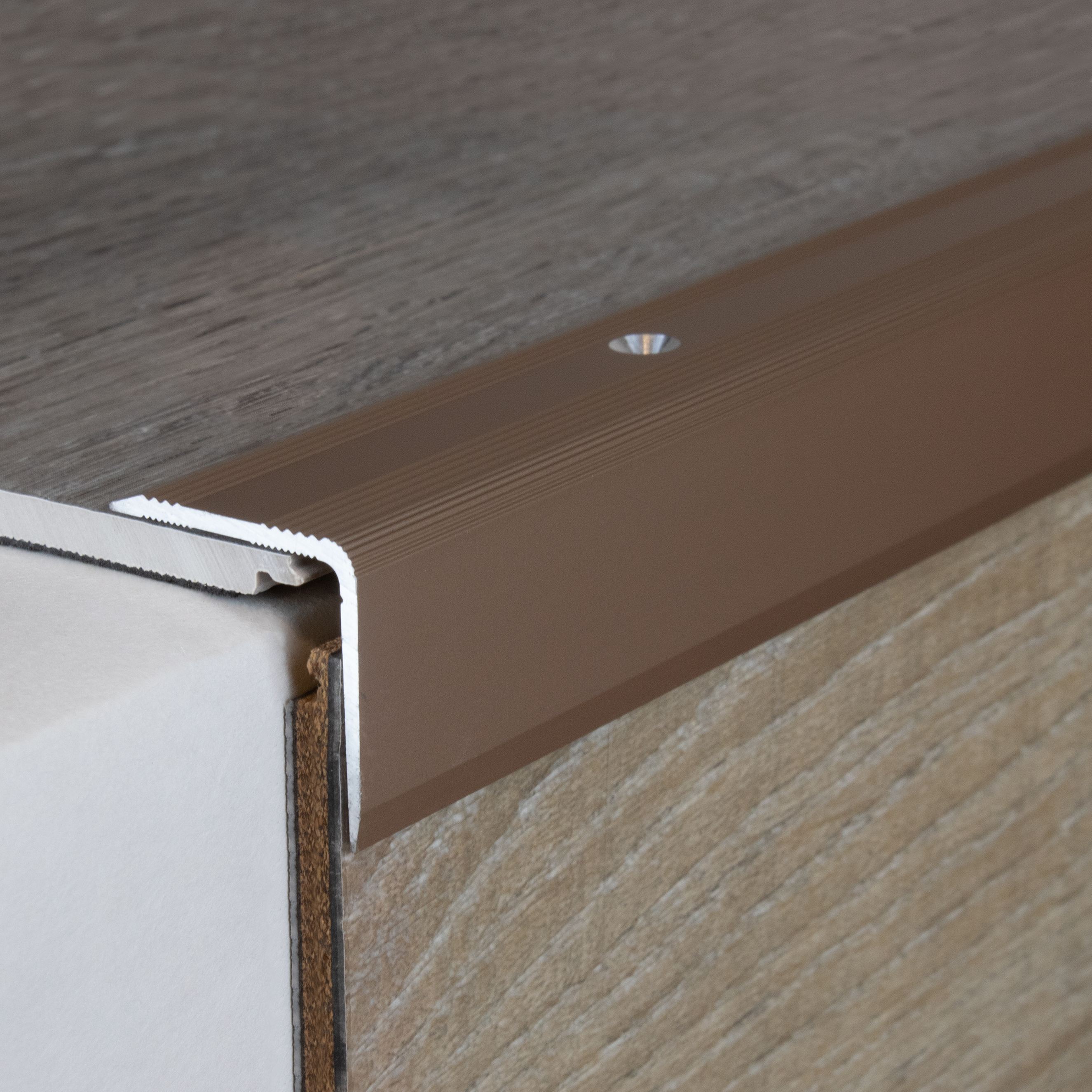 PROVISTON Treppenkanten- & Winkelprofile Orvieto Höhe 29 mm Breite 27 mm Aluminium eloxiert