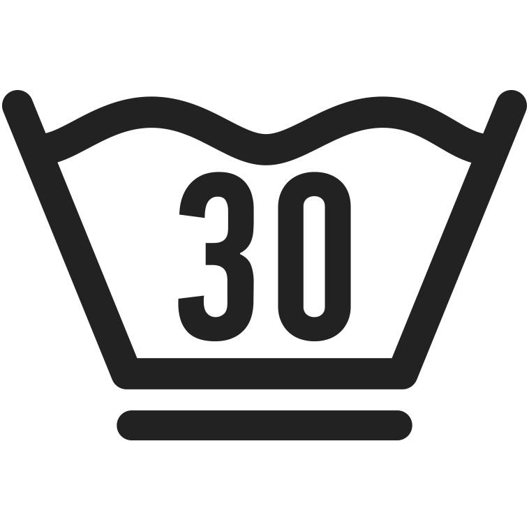 Waschbar bis 30°C waschbar_bis_30