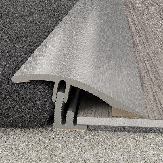 Aluminium Bodenübergangsstreifen 90cm - Höhenausgleich 8-40mm Für Laminat & Fliesen
